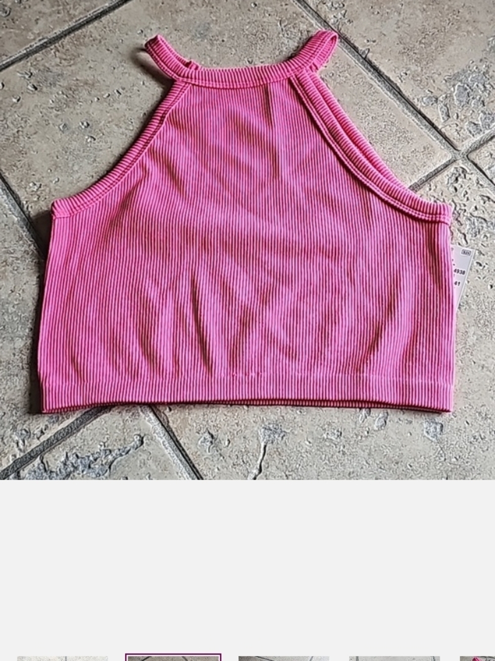 5/30$ Ribbed Crop Tank Top - Pink, Blue, White, Gray, Tan - Picture 2 of 10